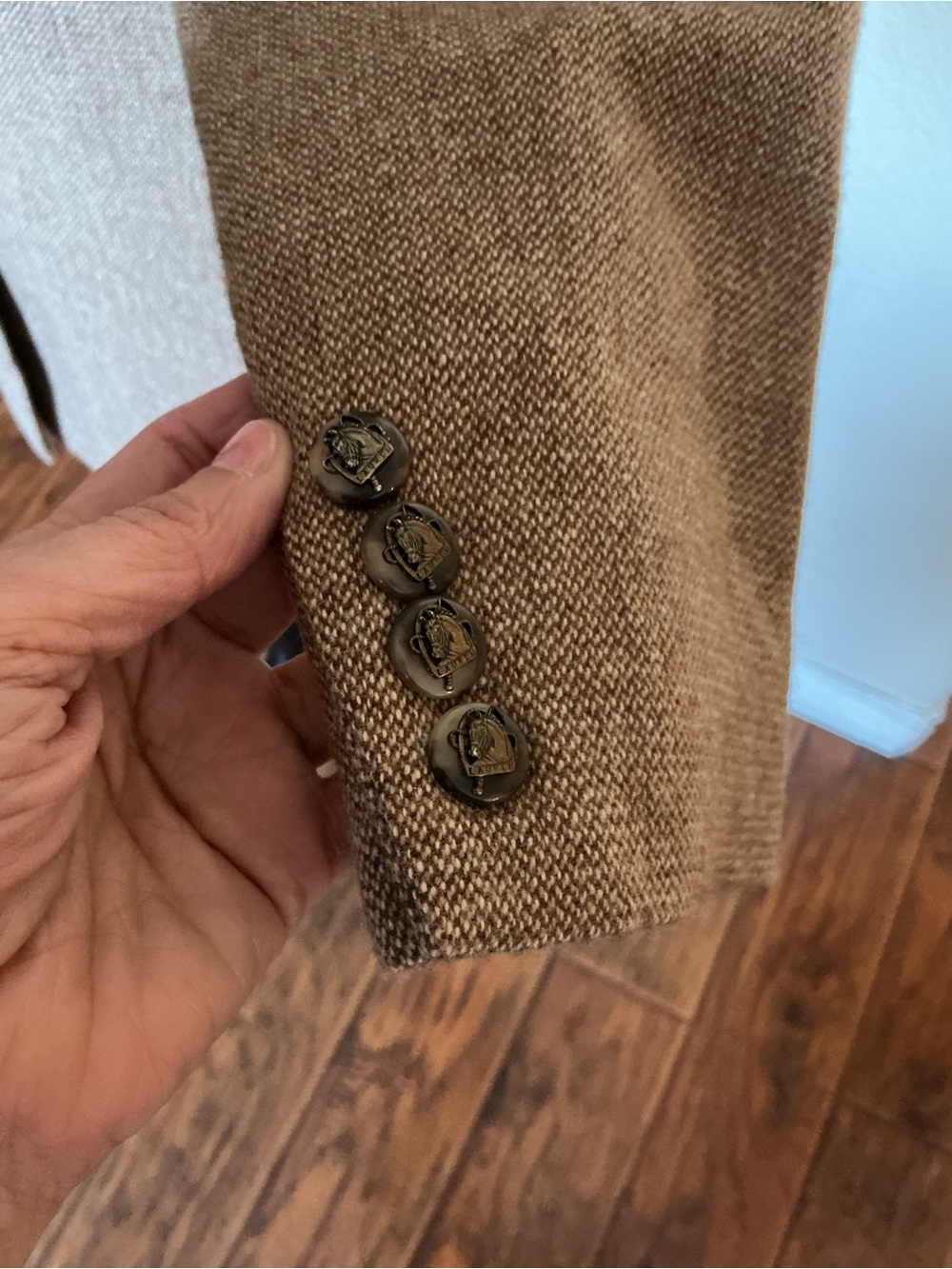 Lauren Ralph Lauren Vintage Wool Tweed Equestrian Hunting Jacket - Picture 6 of 15
